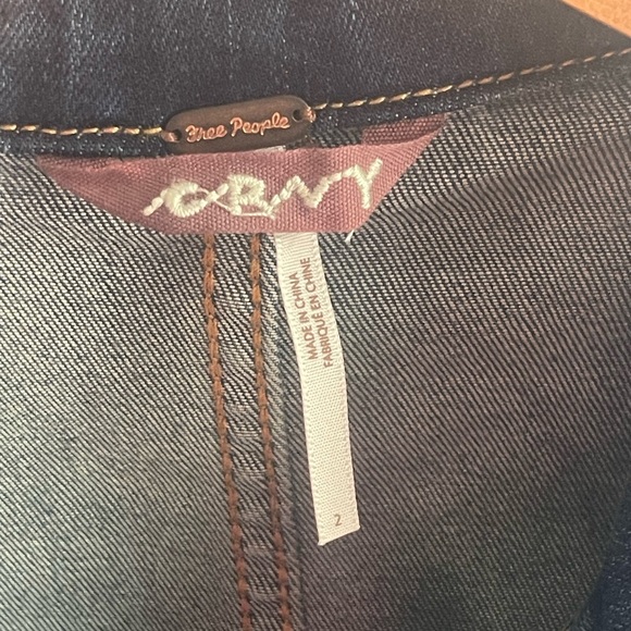 NEW Free People CRVY Lennox Shortsuit Stretch Denim Jumpsuit Playsuit Shorts 2 - Picture 7 of 10